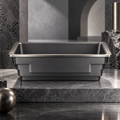 nexuvori™ MONOLITH LOAF — Architectural 9 × 5 in Bread Loaf Pan · Modern Nonstick Quick-Bread Mold
