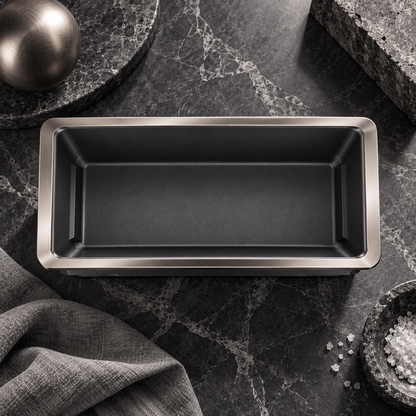 nexuvori™ MONOLITH LOAF — Architectural 9 × 5 in Bread Loaf Pan · Modern Nonstick Quick-Bread Mold